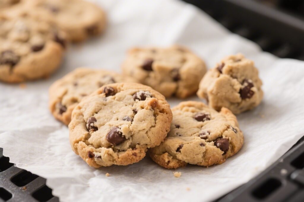 Air Fryer Frozen Cookie Dough Cookies