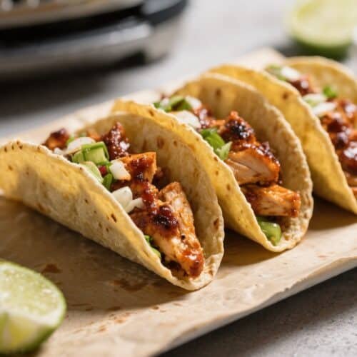 Air Fryer BBQ Chicken Tacos