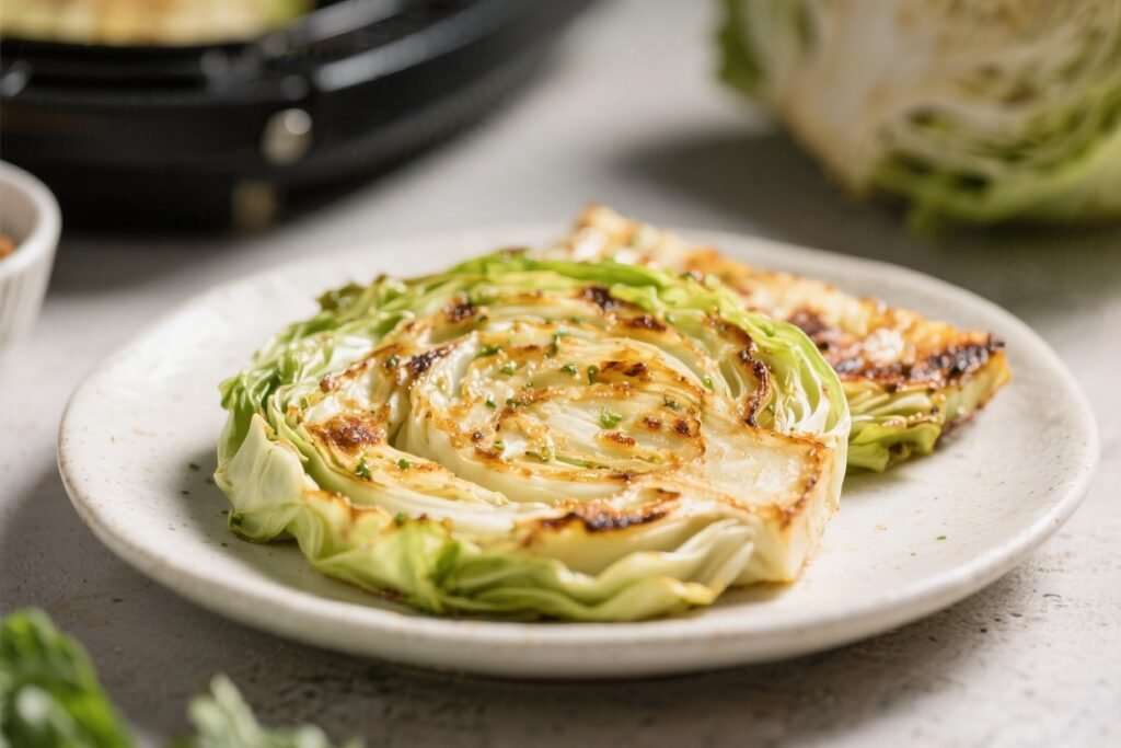 Air Fryer Keto Cabbage Steaks