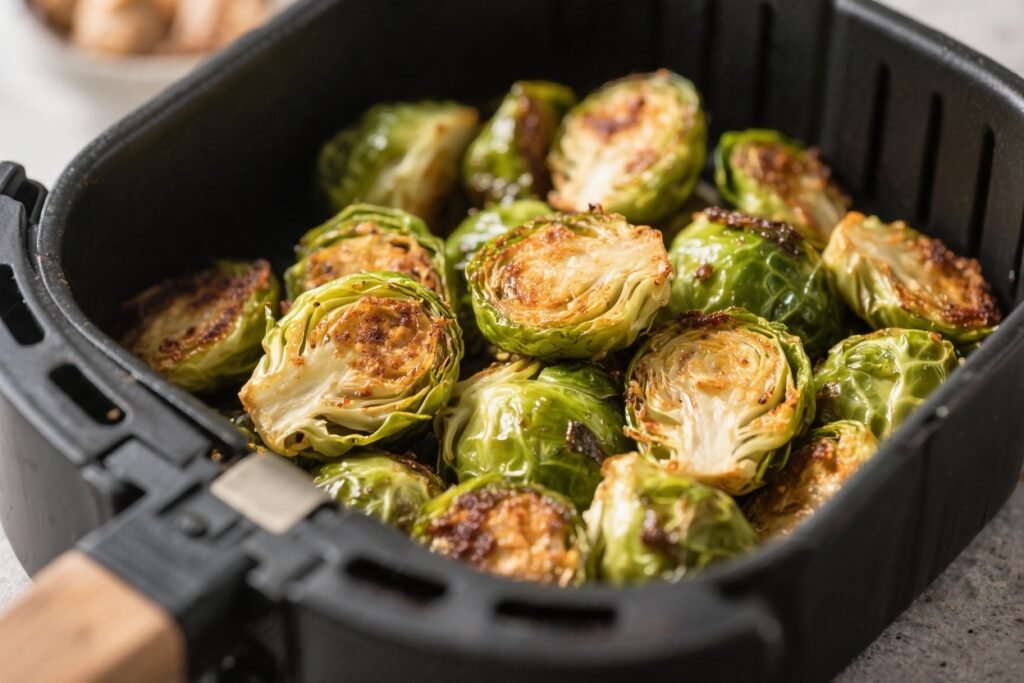 Crispy Keto Air Fryer Brussels Sprouts