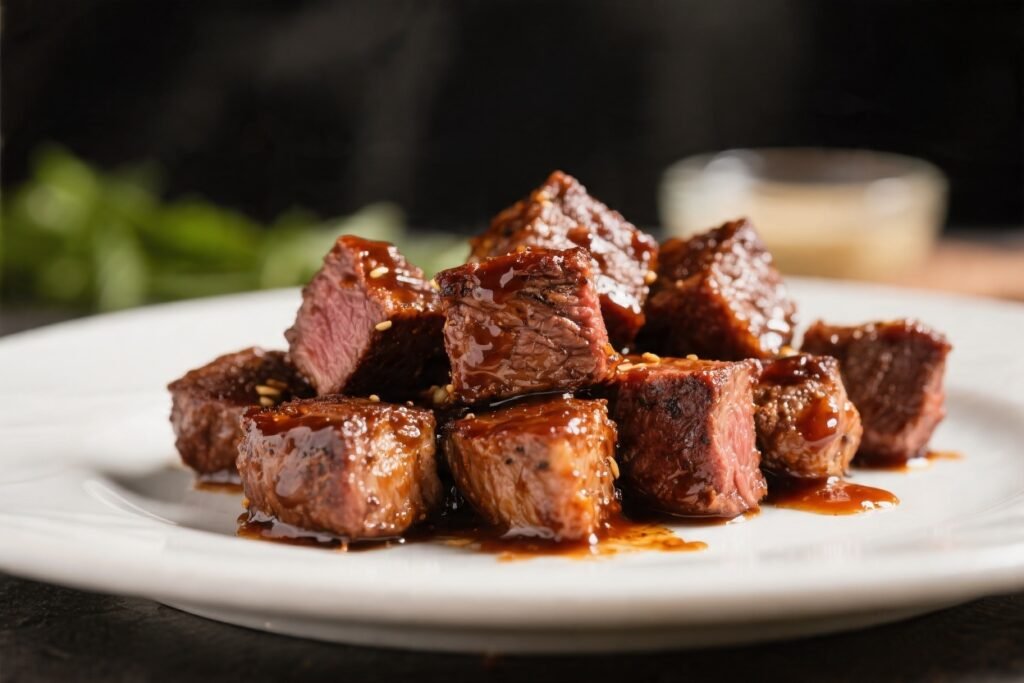 Air Fryer BBQ Steak Bites