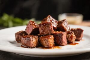 Air Fryer BBQ Steak Bites