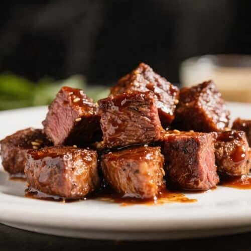 Air Fryer BBQ Steak Bites
