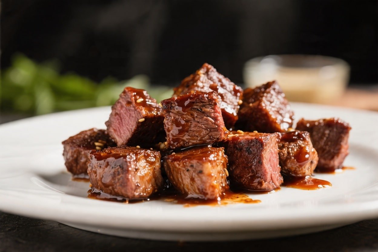 Air Fryer BBQ Steak Bites