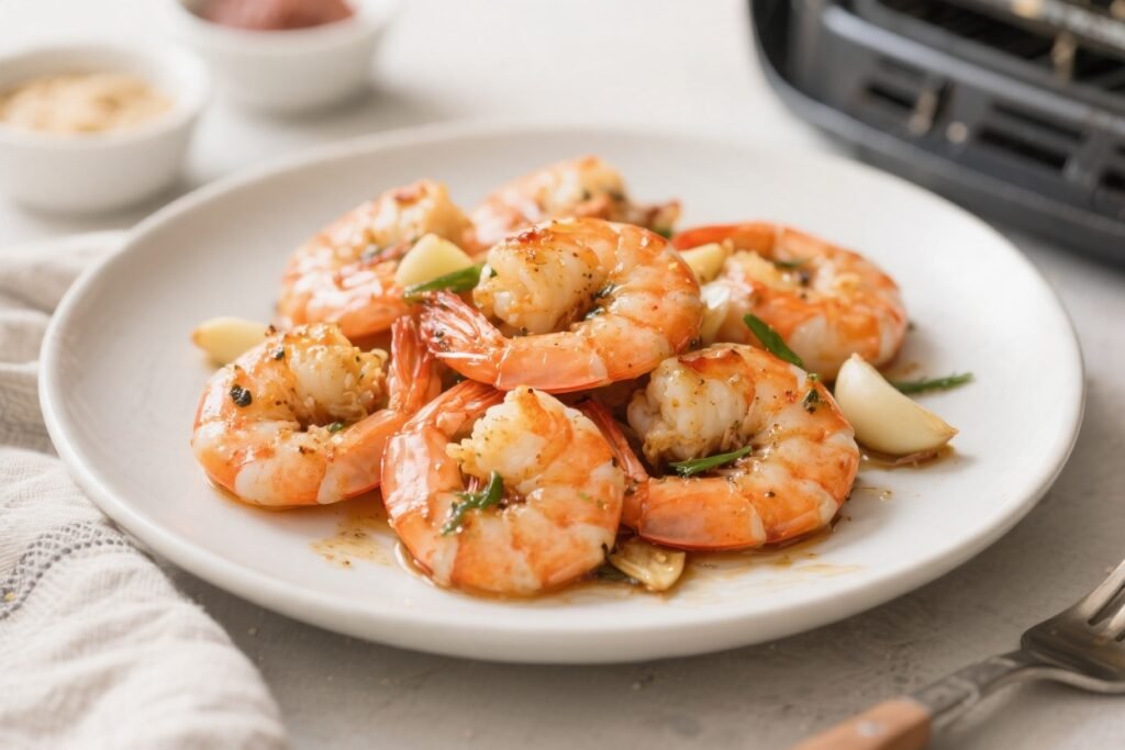 Air Fryer Keto Shrimp With Garlic