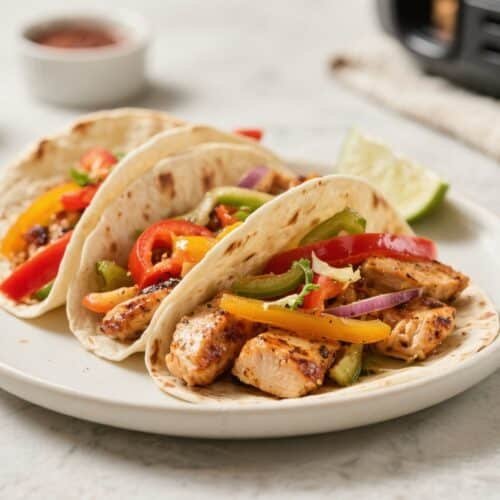 Keto Air Fryer Chicken Fajitas