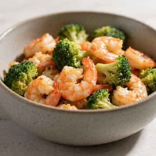 Shrimp and Broccoli Air Fryer Bowl