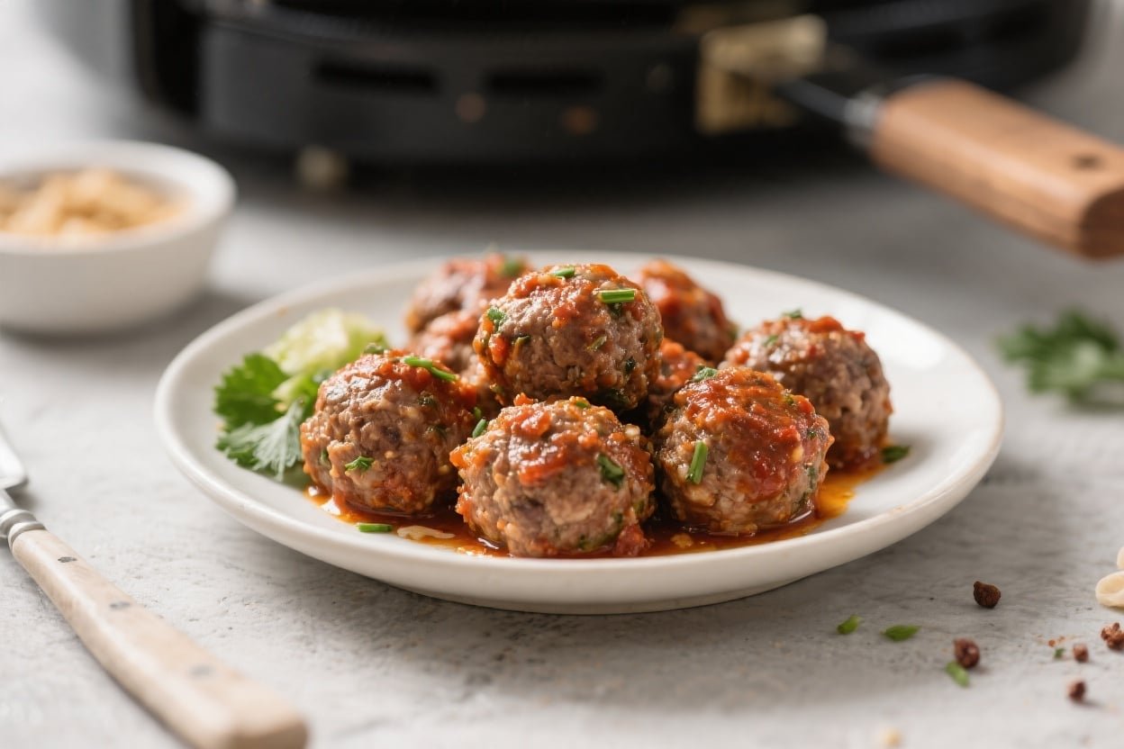 Air Fryer Keto Meatballs