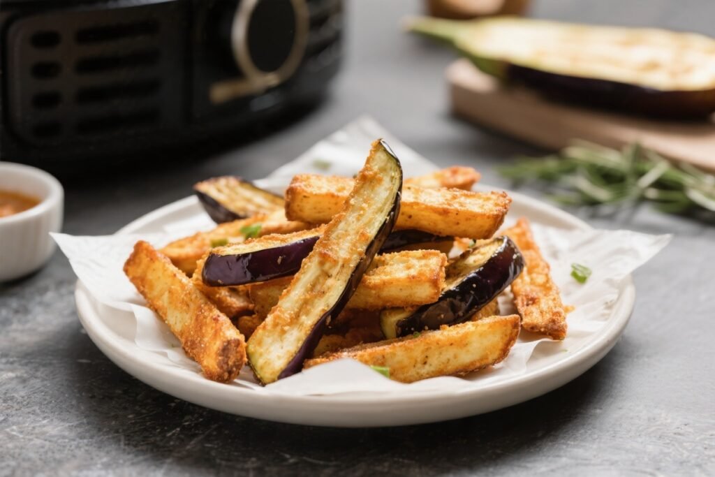 Air Fryer Keto Eggplant Fries