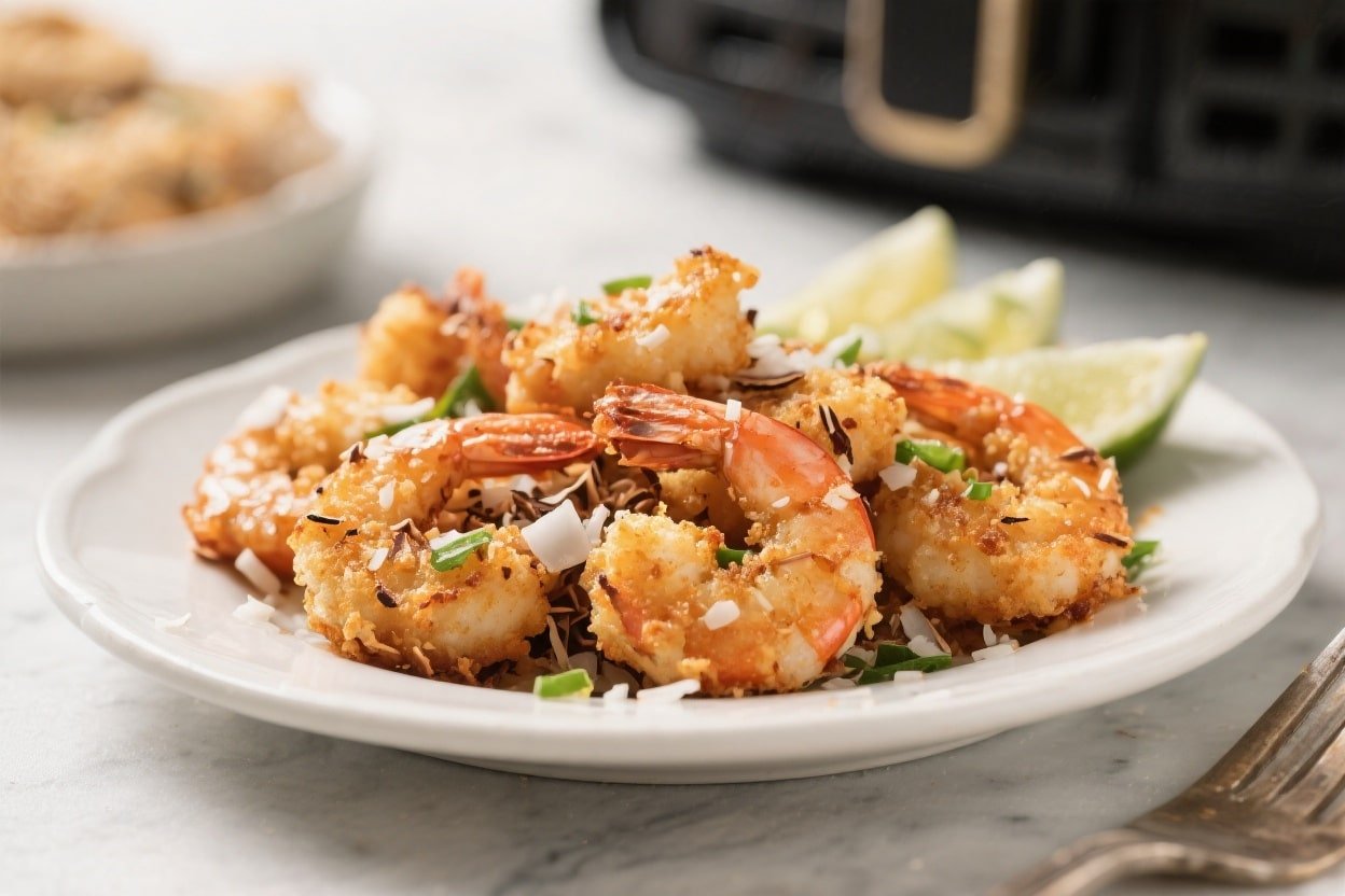 Keto Air Fryer Coconut Shrimp