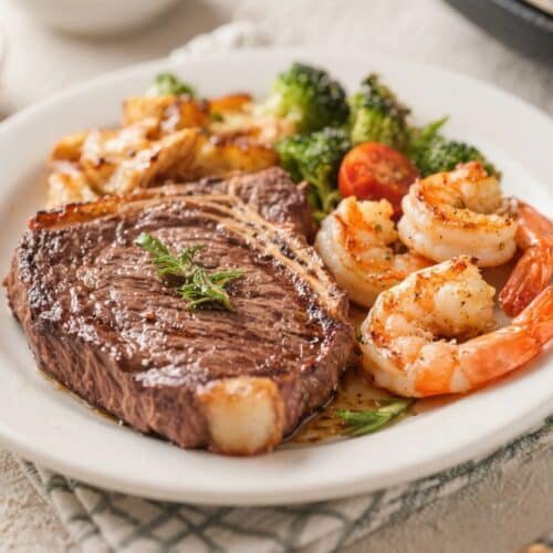 Steak and Shrimp Air Fryer Dinner