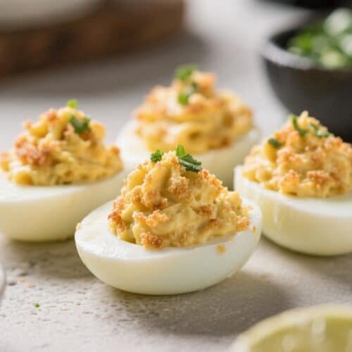 Keto Air Fryer Deviled Eggs