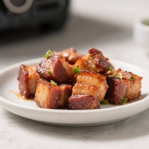 Air Fryer Keto Pork Belly Bites