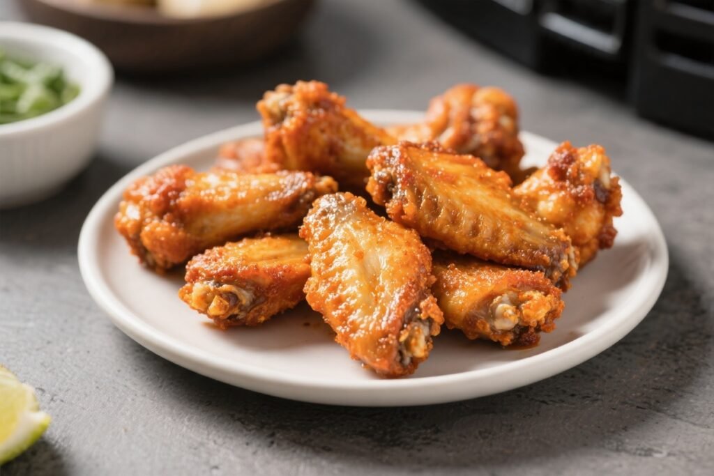 Crispy Air Fryer Chicken Wings With No Oil