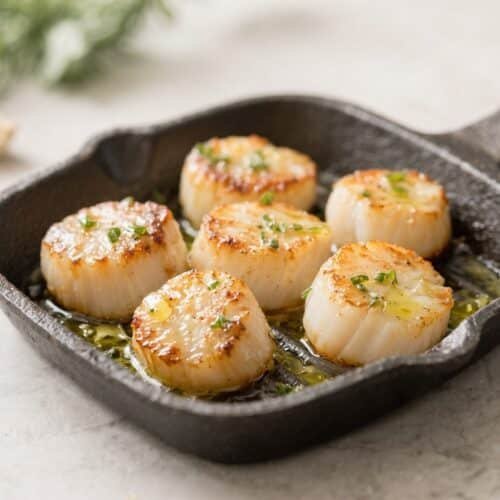 Air Fryer Keto Garlic Butter Scallops