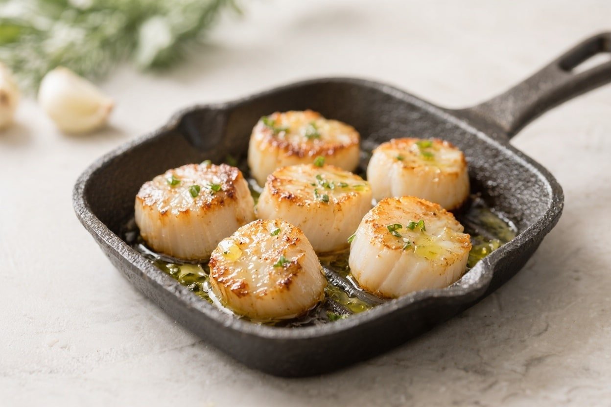 Air Fryer Keto Garlic Butter Scallops