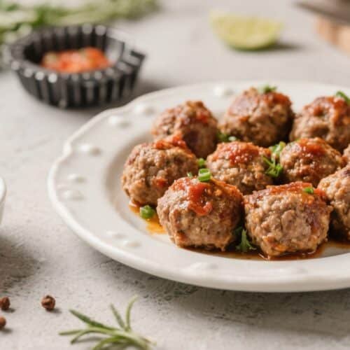 Air Fryer Keto Turkey Meatballs