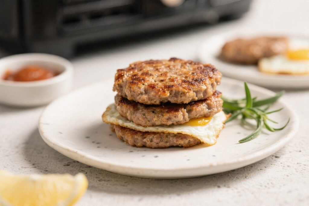 Keto Air Fryer Breakfast Sausage Patties