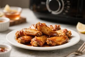 Sticky Honey BBQ Air Fryer Chicken Wings