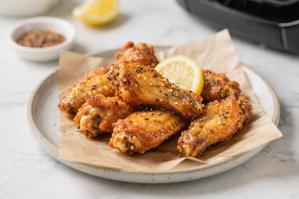 Keto Air Fryer Lemon Pepper Wings