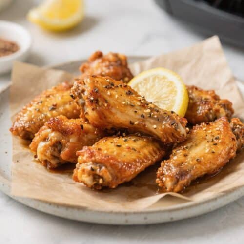 Keto Air Fryer Lemon Pepper Wings