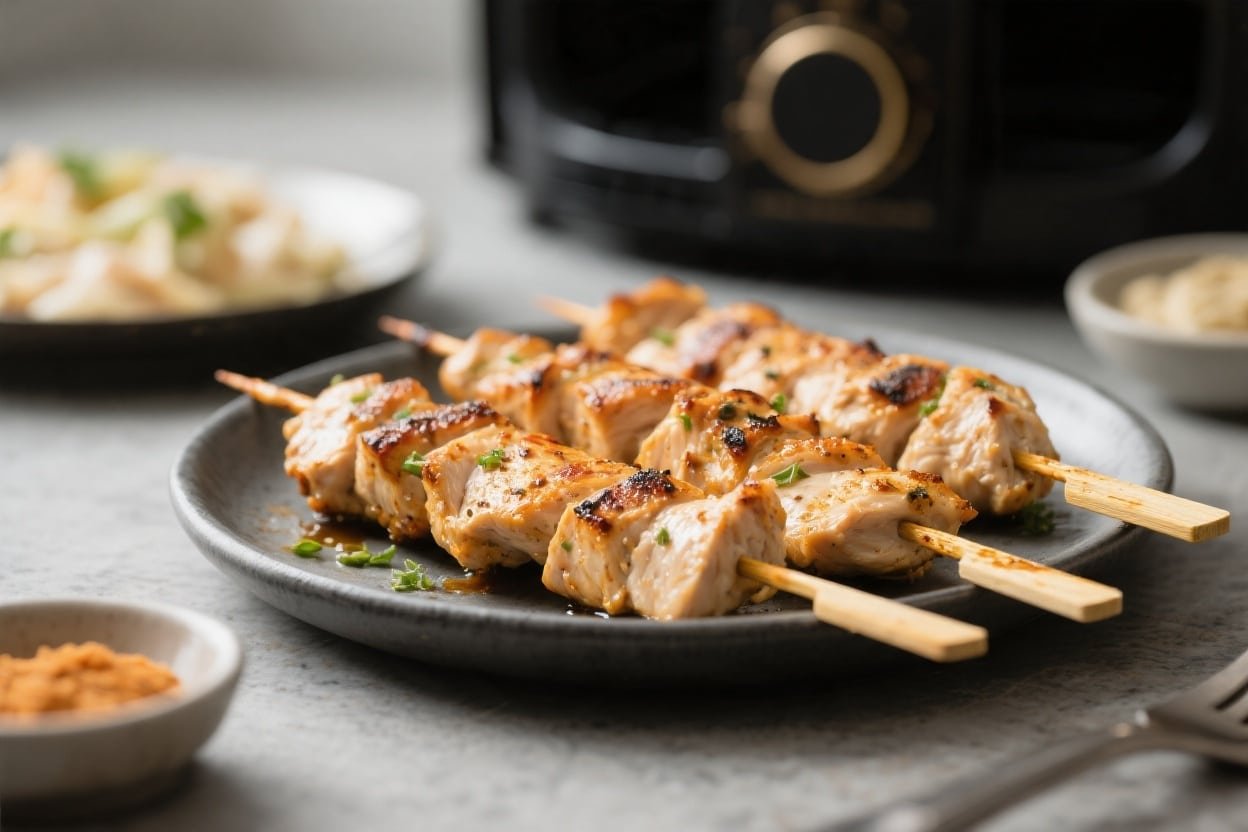 Air Fryer Keto Chicken Skewers