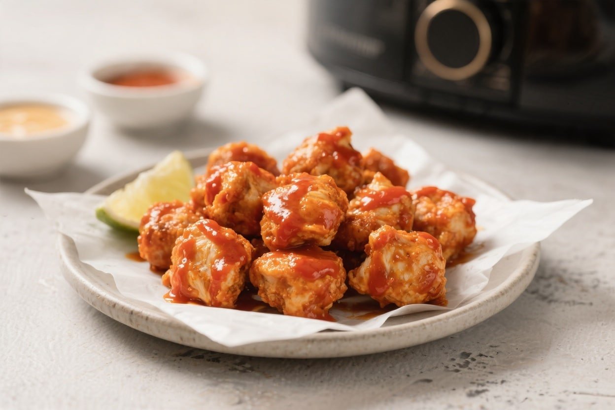 Air Fryer Keto Buffalo Chicken Bites