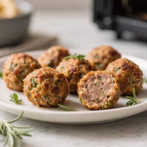 Air Fryer Keto Sausage Balls