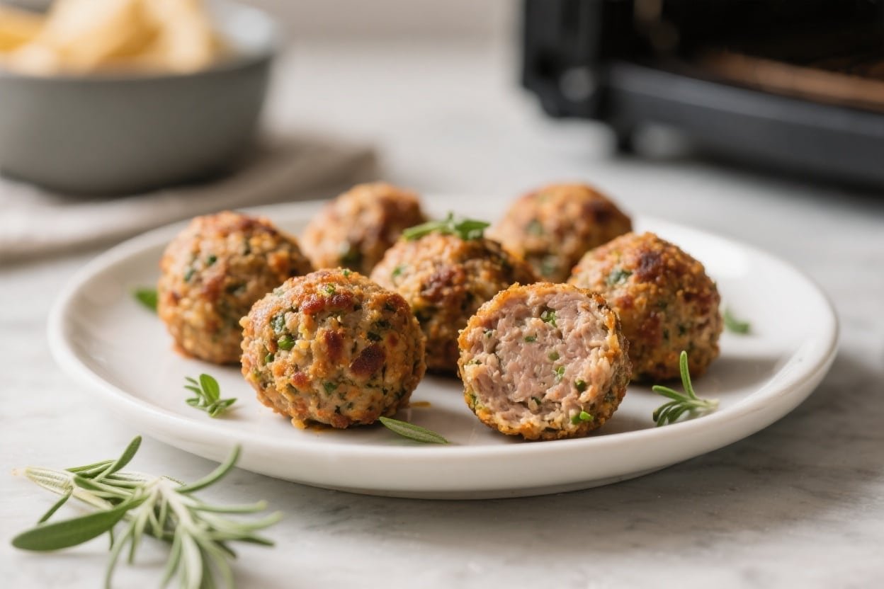 Air Fryer Keto Sausage Balls
