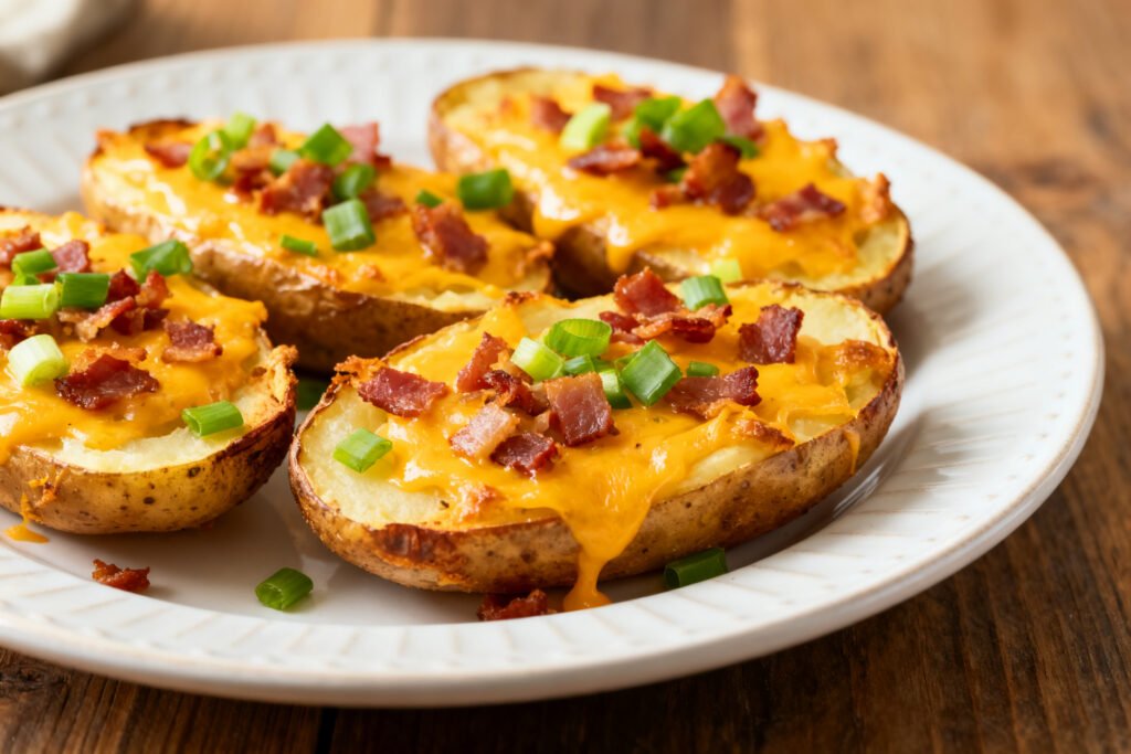 Air Fryer Loaded Potato Skins