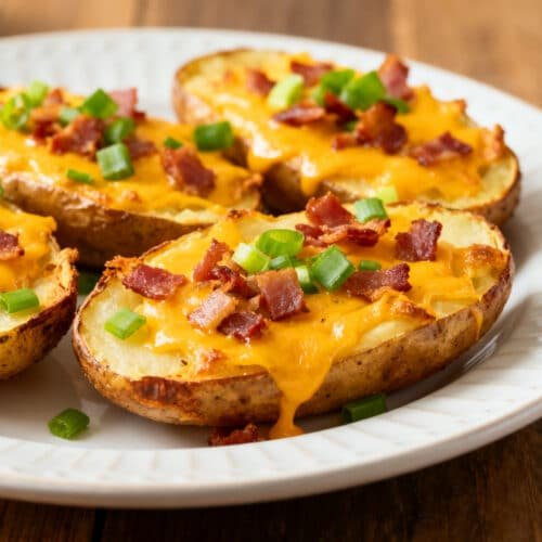 Air Fryer Loaded Potato Skins