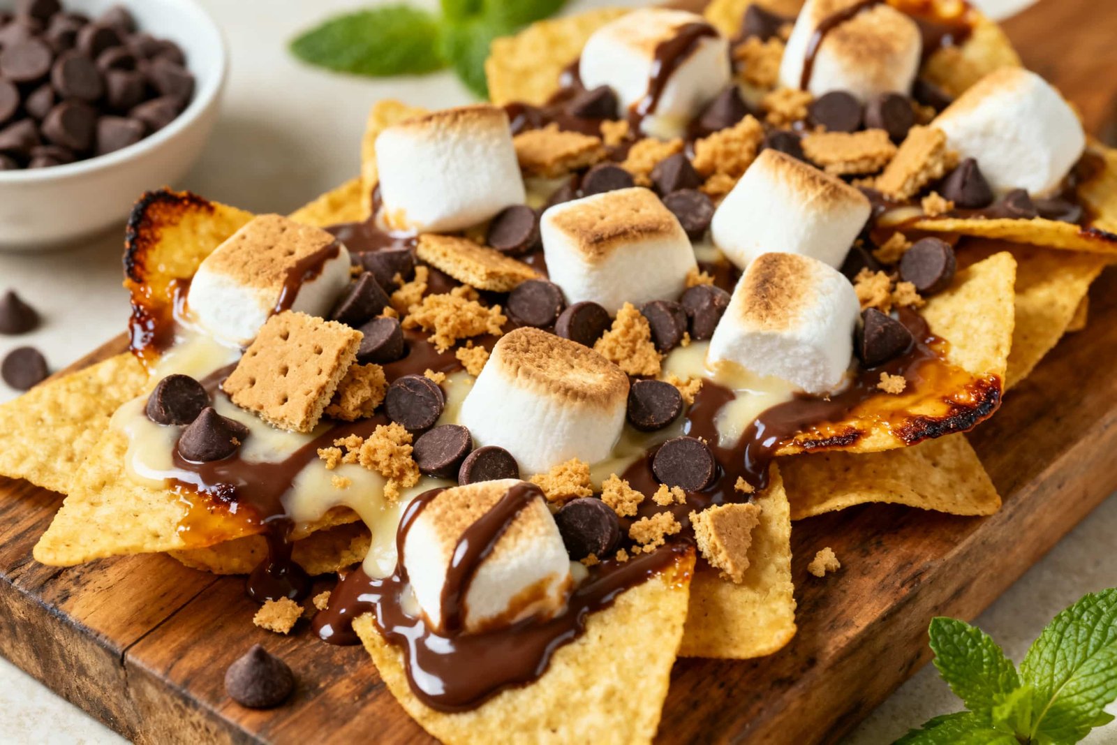 Air Fryer S'mores Nachos