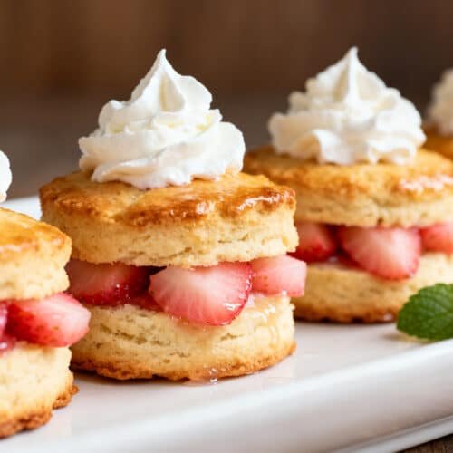 Air Fryer Strawberry Shortcake Biscuit Bites