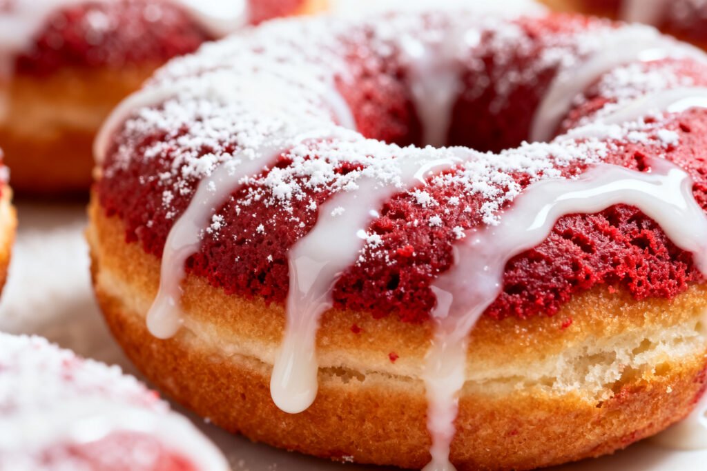 Air Fryer Red Velvet Donuts