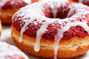 Air Fryer Red Velvet Donuts